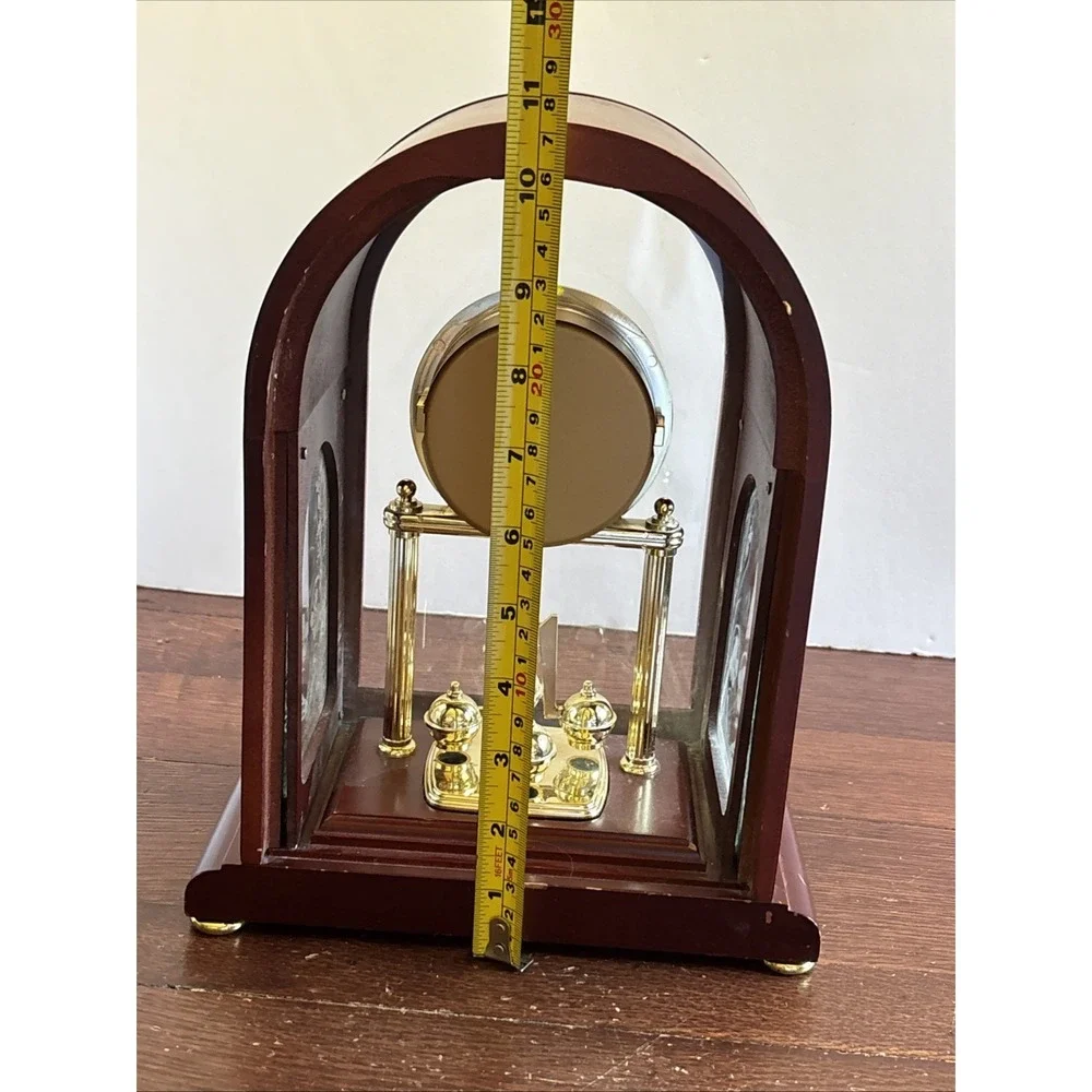 Collector's Seiko Rotary Pendulum Mantel Clock‎ QXG333BL Keeps Time - Parts